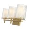 Z-Lite Grayson Vanity, 3-Light, 23 In.W x 5.75 In.L x 8.5 In.H, Modern Gold/Clear + Etched Opal 1949-3V-MGLD - alternate 2